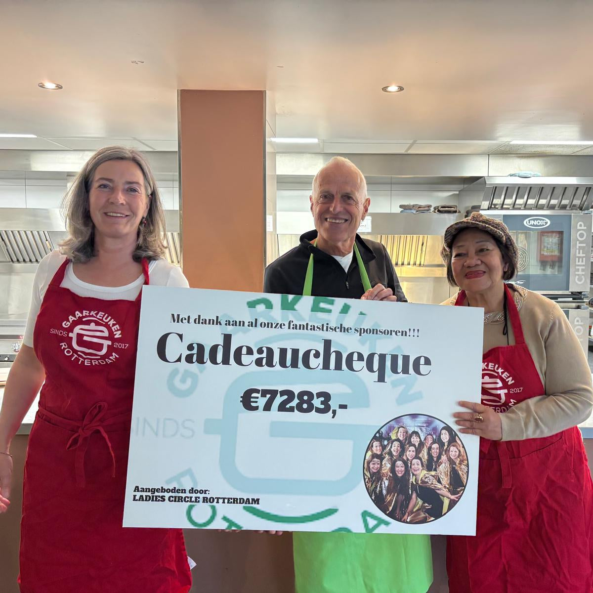 Donatie aan de Gaarkeuken Rotterdam